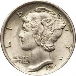 1919-D Mercury Dime MS63