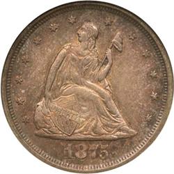 1875-S Twenty-Cents NGC MS65