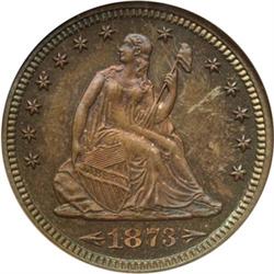 1873 Arrows Seated Quarter PR66