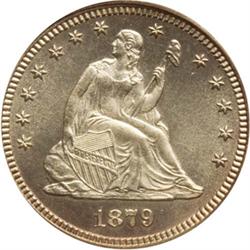 1879 Seated Quarter PCGS MS63