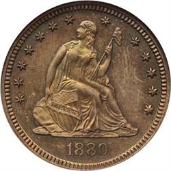 1880 Seated Quarter PCGS PR65