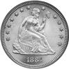 Image 1 : 1881 Lib Seated Quarter PCGS MS65