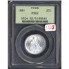 Image 1 : 1891 Seated Quarter PCGS MS62