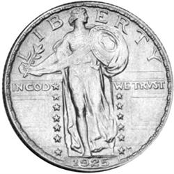 1925 St Lib Quarter MS63FH