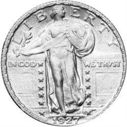 1927 St Lib Quarter MS63FH