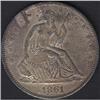 Image 1 : 1861 Seated Half Dollar MS62
