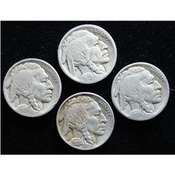 1923-S GOOD, 1924 XF, 1924-D VG, 1924-S G, BUFF NICKELS