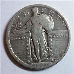 1921 Standing Liberty quarter  VF----GS VF bid = $510