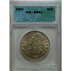 1831 Bust half $  ICG61 with claim to a higher point or so