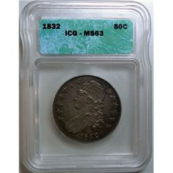 1832 Bust half $  ICG63 with claim to a higher point or so