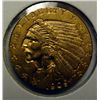 Image 1 : 1909 2.50 INDIAN GOLD AU/UNC NICE