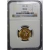 Image 1 : 1893 $5 LIBERTY GOLD COIN NGC MS-62