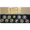 Image 1 : 1987 Calgary Canada Olympic 11 pc proof set:Gold $100 1/4 oz.