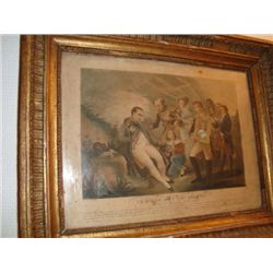 Antique French engraving Napoleon Bonaparte circa 1830
