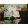 Image 1 : Authentic hand painted Egg Limoges box signed by artist