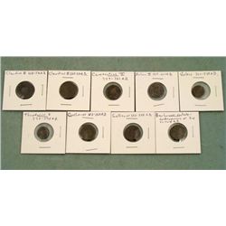 9 Ancient Roman Coins Claudius II Constantius Julian