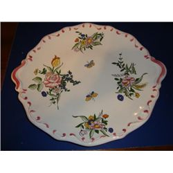 French hand painted dish platter signed by artist