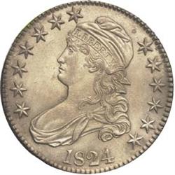 1824 Bust Half Dollar MS62