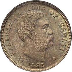 Hawaii 1883 Dime PCGS MS65