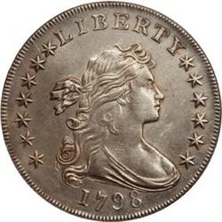 1798 HE Bust Dollar AU55