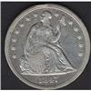 Image 1 : 1847 Seated Dollar EF45