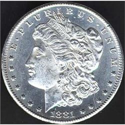 1881-CC Morgan Dollar MS62