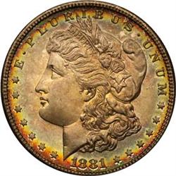 1881-S Morgan Dollar MS65