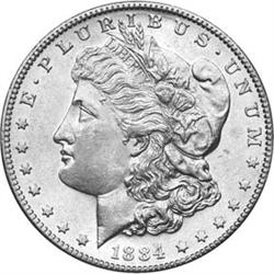 1884-S Morgan Dollar MS60