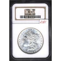 1886 Morgan Dollar NGC MS67