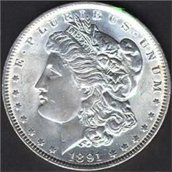 1891 Morgan Dollar MS64