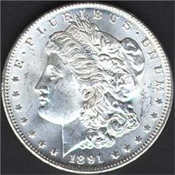 1891-CC Morgan Dollar MS63