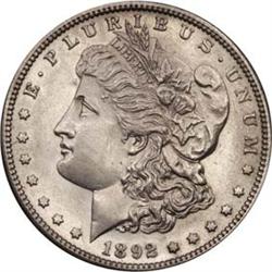 1892-S Morgan Dollar AU58