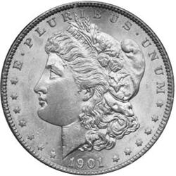 1901 Morgan Dollar MS62