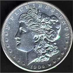 1904-S Morgan Dollar AU55