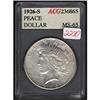 Image 1 : 1926-S Peace Dollar MS64