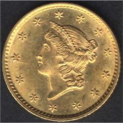 1853 Gold Dollar MS60