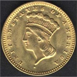 1874 Gold Dollar MS60
