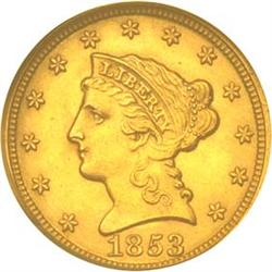 1853 Quarter Eagle SEGS MS65