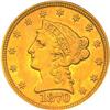Image 1 : 1870-S Quarter Eagle NGC AU58