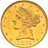 Image 1 : 1874 Half Eagle PCGS AU55