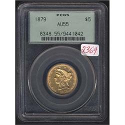 1879 Half Eagle PCGS AU55