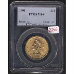 1901 Eagle PCGS MS64