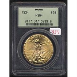 1924 Double Eagle PCGS MS64