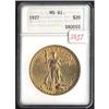Image 1 : 1927 Double Eagle ANACS MS61