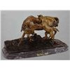 Image 1 : "Mare With Rearing Colt" Bronze Sculpture - Mene