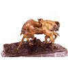 Image 2 : "Mare With Rearing Colt" Bronze Sculpture - Mene