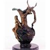 Image 2 : "Handled Vase With Nude" Bronze Sculpture - Debut