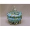 Image 1 : A VICTORIAN TURQUOISE MILLEFIORE GLASS BOW...