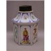 Image 1 : A PARIS PORCELAIN TEA CADDY, c.1860,  of o...