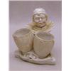 Image 1 : A NOVELTY TINTED BISQUE CONDIMENT STAND, c...
